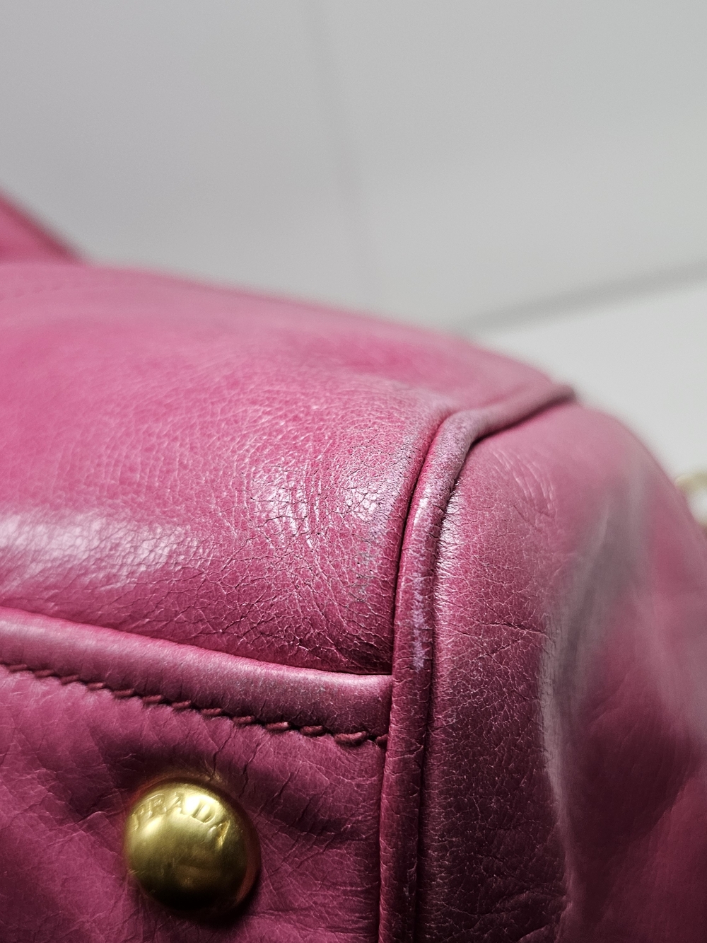 Prada Pink Leather Satchel - Picture 12 of 16